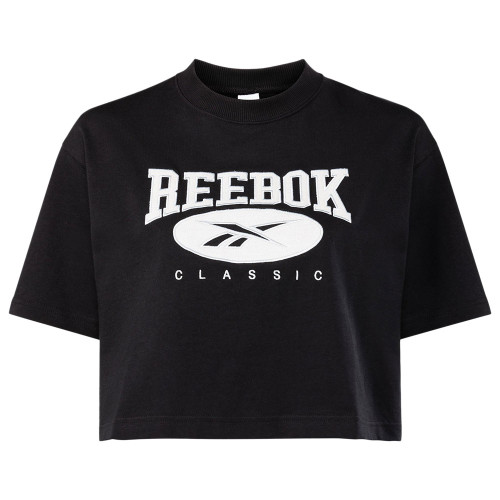 Reebok Γυναικεία κοντομάνικη μπλούζα Classics Archive Essentials Big Logo Crop Tee